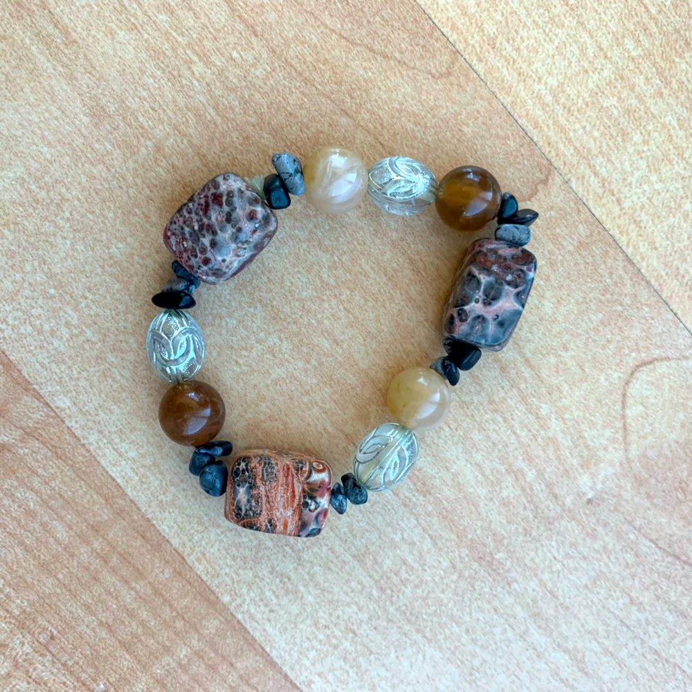 Pink stone bracelet